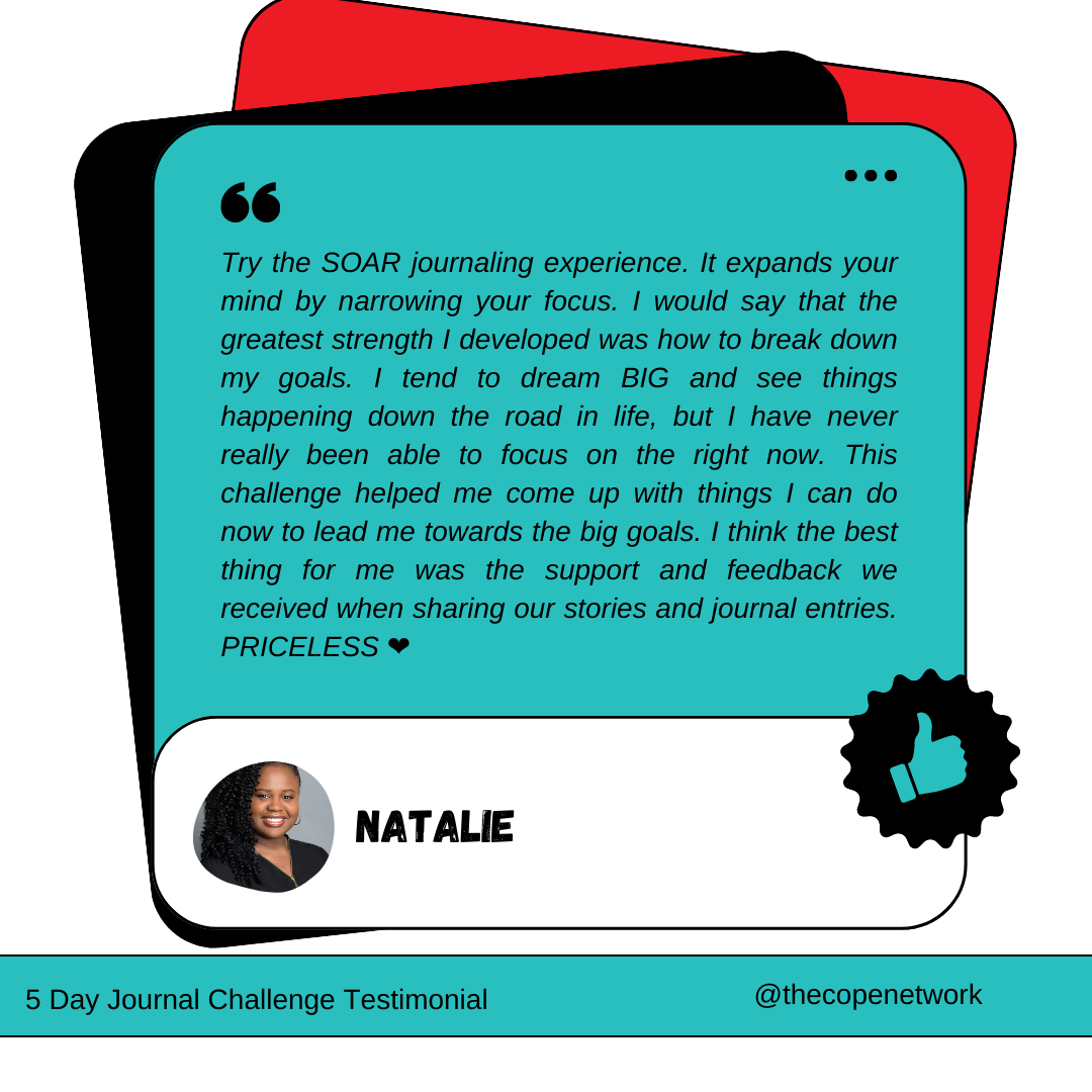 5 day journal challenge testimonial