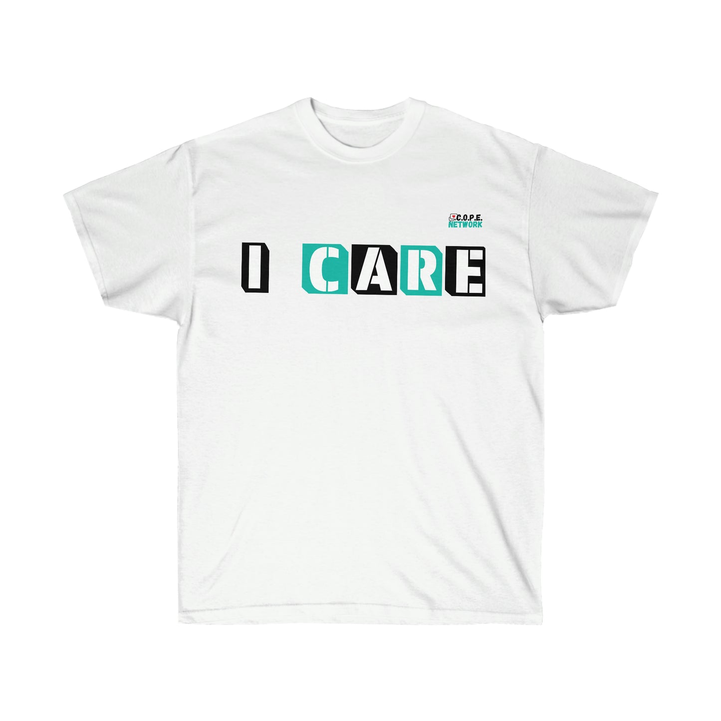 I care white T shirt