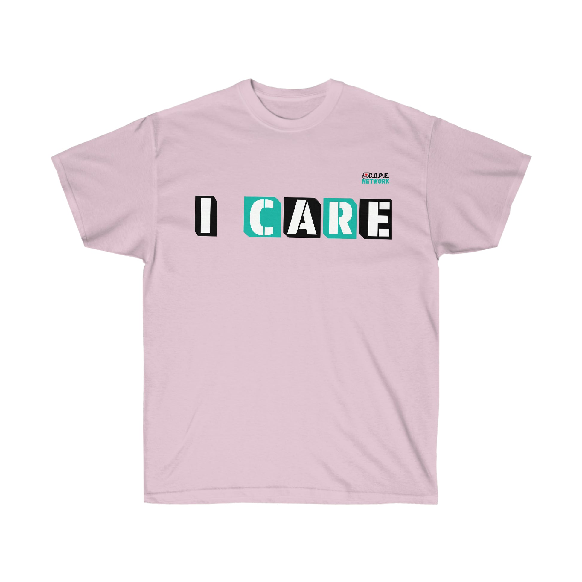 I care Light pink T shirt